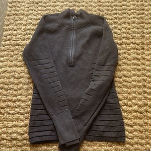 Lulu lemon half zip gray sweater